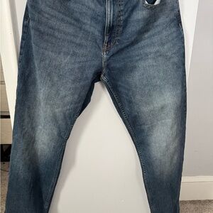 Calvin Klein Men's Dark Blue Straight Jeans